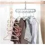 10pcs Random Color Multi-Function Folding Magic Hanger Nine-Hole Rotating Magic Clothes Hanger Wardrobe Drying Clothes Home Bedroom Storage Holder 10pcs Random Color Multi-Function Folding Magic Hanger Nine-Hole Rotating Magic Clothes Hanger Wardrobe Drying Clothes Home Bedroom Storage Holder
