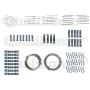 Picture Hanging Kit with Hooks, Nails, Sawtooth Hangers, Screw Eyes, and Wire