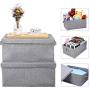 HOONEX Foldable Storage Bins with lid, 2 Pack, Storage Boxes with Carry Handles and Study Heavy Cardboard, for Toy, Boots, Books, Clothes, Linens, Nursery, Grey HOONEX Foldable Storage Bins with lid, 2 Pack, Storage Boxes with Carry Handles and Study Heavy Cardboard, for Toy, Boots, Books, Clothes, Linens, Nursery, Grey