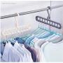 Multi-Port Support Circle Clothes Hanger Clothes Drying Racks Multifunction Plastic Scarf Clothes Hanger Hangers Storage Rack 10pcs Random Color