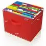 Collapsible File Storage Boxes 12.5 x 9.5 x 9.5 Holds Hanging File Folders and Letter Size Files. Fits on Shelf or in Many Drawers. (Cherry Red) Collapsible File Storage Boxes 12.5 x 9.5 x 9.5 Holds Hanging File Folders and Letter Size Files. Fits on Shelf or in Many Drawers. (Cherry Red)