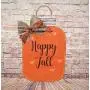 Mason Jar Happy Fall Wood Door Hanger, Happy Fall Yall Mason Jar Wreath Sign, Orange Fireflies, Autumn Fall Decorations