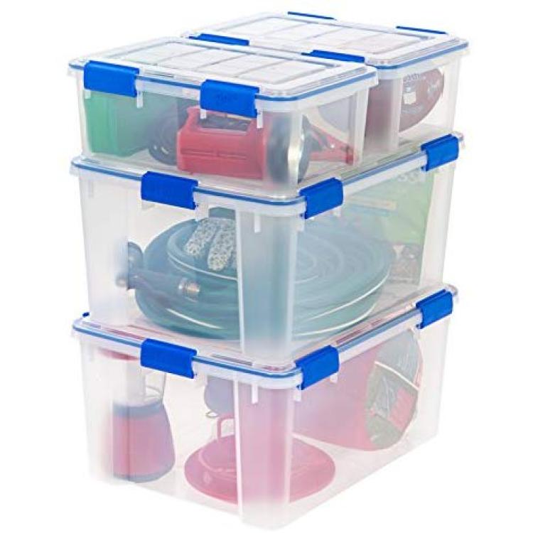 Ziploc Weathertight Storage Box, 60-Quart, 11 1/5H x 17 4/5W x 23 3/ -  Infinus Home Supplies