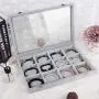 Bracelet & Jewelry Accessories Organizer Tray with Transparent Lid ~ Ample Space ~ Removable Compartment to Store Bangles, Rings, Ear rings, Necklace -See Through Accessories Storage Jewelry Box(Grey) Bracelet & Jewelry Accessories Organizer Tray with Transparent Lid ~ Ample Space ~ Removable Compartment to Store Bangles, Rings, Ear rings, Necklace -See Through Accessories Storage Jewelry Box(Grey)