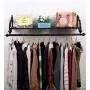 coat rack Wrought iron coat rack wall mounted wall coat hanger black coat rack clothes display rack (Size : 60cm) coat rack Wrought iron coat rack wall mounted wall coat hanger black coat rack clothes display rack (Size : 60cm)