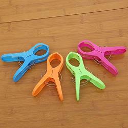 Yamalans Clothes Clips 4Pcs Large Windproof Plastic Clothes Drying Quilt Hangers Retaining Pegs Clips