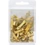 Hillman 42087 Brass Conventional Picture Hanger 30lbs Value Pack of 50