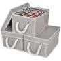 StorageWorks Decorative Storage Bins for Shelves, Storage Baskets with Lids and Cotton Rope Handles, Mixing of Gray, Brown & Beige, Medium, 3-Pack StorageWorks Decorative Storage Bins for Shelves, Storage Baskets with Lids and Cotton Rope Handles, Mixing of Gray, Brown & Beige, Medium, 3-Pack