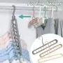 lRICE-home Multi-Function 9-Hole Sliding Clothes Hanger Sorting Drying Rack Hook Organizer - Random Color lRICE-home Multi-Function 9-Hole Sliding Clothes Hanger Sorting Drying Rack Hook Organizer - Random Color