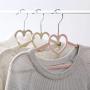 5 Pcs Clothes Hangers Drying Rack Flocking Scarf Coat Hanger Wardrobe Storage Space Saving Holder (Color : A-5)
