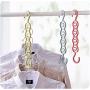 10pcs Random Color 3D Space Saving Hanger Magic Clothes Hanger with Hook Closet Organizer Home Tools Multi-Purpose Thick Drying Storage Racks