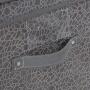 Simplify Large Embossed Nest Storage Boxes with Lid, Foldable, Closet Organizer, Off Season Items, Toys, Linens, Grey