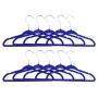 KATH Velvet Hangers 100 Pack, Nonslip Clothes Hangers Heavy Duty 360 Swivel Hanger Hook Blue