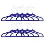 KATH Velvet Hangers 100 Pack, Nonslip Clothes Hangers Heavy Duty 360 Swivel Hanger Hook Blue