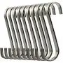 Lemonfilter 10 Pack S Shaped Hooks Stainless Steel S Hanging Hooks Heavy-Duty Hangers for Kitchen Bedroom and Office Lemonfilter 10 Pack S Shaped Hooks Stainless Steel S Hanging Hooks Heavy-Duty Hangers for Kitchen Bedroom and Office