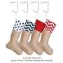 4or8 Purse Hook Hanger Christmas Stocking Hook Unique Design Stainless Steel Sock Hnager Curtain Clips Shower Curtain Hooks for Xmas Stocking