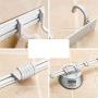 Hook Rail/Coat Rack Adjustable Wall Hooks Towel Hooks Stainless Steel Chrome Wall Mount Door Coat Hooks Clothes Hanger Rack Jacket Pegs For Bathroom Living Room Kitchen For Easy Installation , 7 hooks