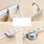 Hook Rail/Coat Rack Adjustable Wall Hooks Towel Hooks Stainless Steel Chrome Wall Mount Door Coat Hooks Clothes Hanger Rack Jacket Pegs For Bathroom Living Room Kitchen For Easy Installation , 4 hooks