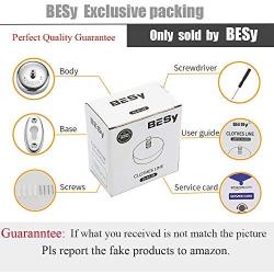 BESy Retractable Clothesline SUS304 Stainless Steel Clothes Dryer with Adjustable Stainless Steel Rope String Hotel Style Heavy Duty,9.2 Feets,Polished Chrome Finish, Round Style