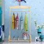 Iddefee Clothes Tree Childrens Coat Rack Rack Solid Wood Simple Hanger Floor Coat Rack Hanger Bedroom Clothes Rack Special Coat Racks (Color : Wood, Size : 120x60x30cm)