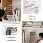 Ray-Velocity Stainless Steel Pants Hangers S-Shaped 5 Layers Hangers Closet Space Saver for Jeans Scarf Tie Clothes(4 Pack) (Sliver) Ray-Velocity Stainless Steel Pants Hangers S-Shaped 5 Layers Hangers Closet Space Saver for Jeans Scarf Tie Clothes(4 Pack) (Sliver)