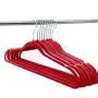 LFSHYP Clothes Hangers Black Traceless Flocking Velvet Hanger Hook Clothes Cloth Rack Non-Slip Red,8pcs LFSHYP Clothes Hangers Black Traceless Flocking Velvet Hanger Hook Clothes Cloth Rack Non-Slip Red,8pcs