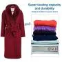 IEOKE Velvet Hangers, 50 Pack Nonslip Clothes Hangers Heavy Duty 360 Swivel Hanger Hook Ultra Thin Clothes Racks Perfect for Space Saving (Rose Red) IEOKE Velvet Hangers, 50 Pack Nonslip Clothes Hangers Heavy Duty 360 Swivel Hanger Hook Ultra Thin Clothes Racks Perfect for Space Saving (Rose Red)