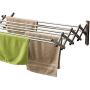 AERO W Space Saver Racks Stainless Steel Wall Mounted Collapsible Laundry Folding Clothes Drying Rack 60 Pound Capacity 22.5 Linear Ft Clothesline