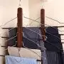 4 Tier Hanger Multifunctional Wood Hanger 4 Layer Shirt Clothes Foldable Pants Rack 4 Layers Hangers for for Jeans Trousers Skirts Scarf 4 Tier Hanger Multifunctional Wood Hanger 4 Layer Shirt Clothes Foldable Pants Rack 4 Layers Hangers for for Jeans Trousers Skirts Scarf