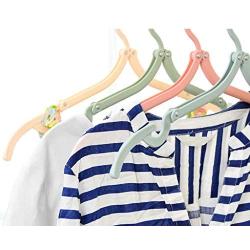 Anasu 4 Pack Travel Hangers Magic Portable Folding Clothes Hangers Plastic Coat Hanger Foldable Hanger