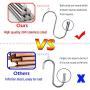 S Shaped Hooks, Metown, Heavy Duty Stainless Steel S Hooks, Hangers Hanging Hooks for Hanging Pots and Pans,Towels,Clothes,Plants in Home Kitchen Bathroom Bedroom Garden Work Shop (3.54in, 24)