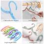 PiscatorZone 10 Pcs Travel Hangers Portable Folding Clothes Hangers Travel Accessories Foldable Clothes Drying Rack