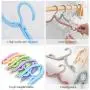 PiscatorZone 10 Pcs Travel Hangers Portable Folding Clothes Hangers Travel Accessories Foldable Clothes Drying Rack
