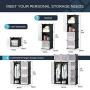 KOUSI Portable Closet Wardrobe Closet Portable Closet Wardrobe Bedroom Armoire Sturdy Clothes Closet Tall Dresser Portable Sturdy Closet Sturdy Portable Closet,Black, 6 Cubes + 2 Hanger