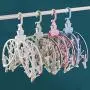 Fine Drying Rack with 24 Clips, Folding Stainless Steel Clothes Drying Rack, Sock Drying Hanger, Baby Hangers