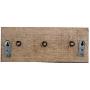 Indianshelf Handmade 1 Artistic Vintage Black Wooden Coat Hooks Holders/Key Hooks for Wall