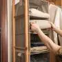 StorageWorks 2PCS Detachable 3-Shelf Hanging Closet Organizers, Collapsible Closet Hanging Shelves for Clothes and Shoes, Canvas, Gray, 12"x12"x21" StorageWorks 2PCS Detachable 3-Shelf Hanging Closet Organizers, Collapsible Closet Hanging Shelves for Clothes and Shoes, Canvas, Gray, 12"x12"x21"