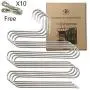 IDEALCRAFT Pants Hangers Scarf Hanger 5 Layers Space Saving Stainless Steel Clothes Organizer with 10 Clips, S Shape(4 Pack) IDEALCRAFT Pants Hangers Scarf Hanger 5 Layers Space Saving Stainless Steel Clothes Organizer with 10 Clips, S Shape(4 Pack)