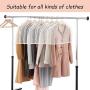 KEEGH Garment Shoulder Covers Bag(Set of 12) Breathable Closet Suit Organizer Prevent Clothes Shoulder from Dust, 2" Gusset Hold More Coats, Jackets, Dress