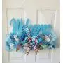 Blue Welcome Door Hanger Wreath