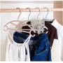 10pcs Colorful Hanger Trousers Clothes Outdoor Non-Slip Children Kids Baby Arc Hook Rack Drying Clothes Portable Plastic Tool Random Color