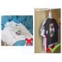 JJMG New Collapsible Innovative Folding Clothes Hanger, Practical, Save Spacer ? Magic Wardrobe Organizer, Easy to Use, Durable and Non-Slipping Foldable Hanger