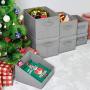 GRANNY SAYS Storage Bins with Lids and Handles, Rectangle Storage Basket, Gray, Large, 3-Pack