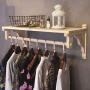 YGLight Hanger Coat Rack Hanger Storage Garment Display Retro Clothes Favorite Things Clothing Store Cane Umbrellas Laundry Room Retail Solid Wood, Pine (Size : 10030cm)