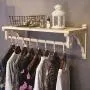 YGLight Hanger Coat Rack Hanger Storage Garment Display Retro Clothes Favorite Things Clothing Store Cane Umbrellas Laundry Room Retail Solid Wood, Pine (Size : 10030cm)