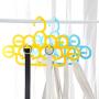 HJYPYJ Magic Hanger,Creative Multifunction Folding Hanger,Scarf Storage Rack Space-Saving Organizer Hangers, Durable/Random Color / 5 pcs
