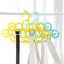 HJYPYJ Magic Hanger,Creative Multifunction Folding Hanger,Scarf Storage Rack Space-Saving Organizer Hangers, Durable/Random Color / 5 pcs