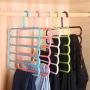 High-tech type Pants Hangers Holders Multifunction Trousers Hanger Storage Rack Clothes Hanger Non Slip,B2