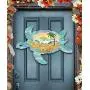 G.DeBrekht Sea Turtle Beach Sunrise Scenic Waves Coastal Wooden Door hanger / wall decor #8198518H