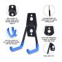 NZACE Garage Hooks Storage Utility Double Hooks, Heavy Duty for Organizing Power Tools, Ladders, Bulk items, Bikes, Ropes etc.(12 Pack))
